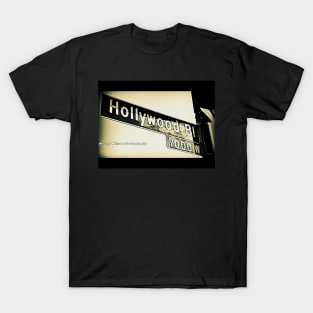 Hollywood Boulevard, Hollywood, California by Mistah Wilson T-Shirt